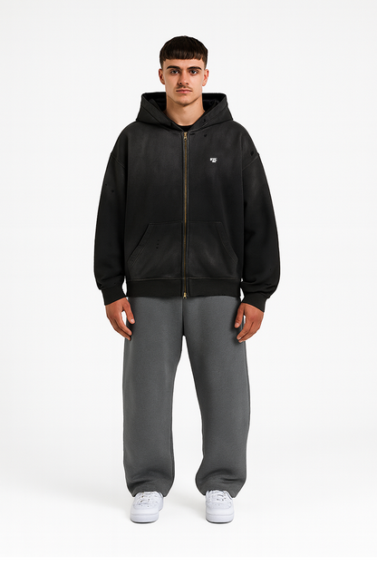 Sun Faded Basic Zipper